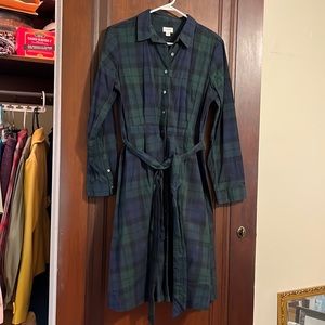Blackwatch Plaid Shirt Dress